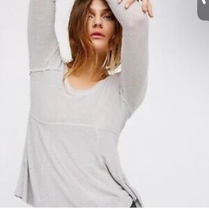 Free people rough hem long sleeve